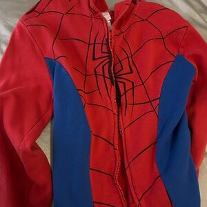 kids spiderman zip up jacket